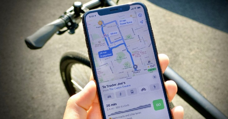 apple maps cycling and charging